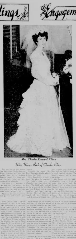 Marriage Newspaper clipping from Mar 5, 1966 5695338