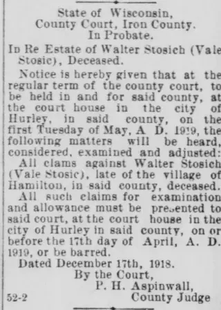 other Newspaper clipping from Dec 21, 1918 5695354