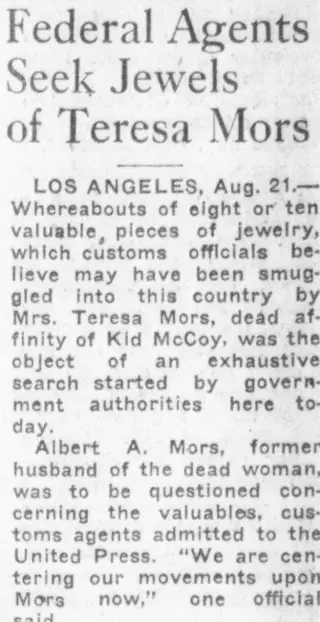 other Newspaper clipping from Aug 21, 1924 5696096