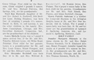 Birth Newspaper clipping from Jan 8, 1974 5696237