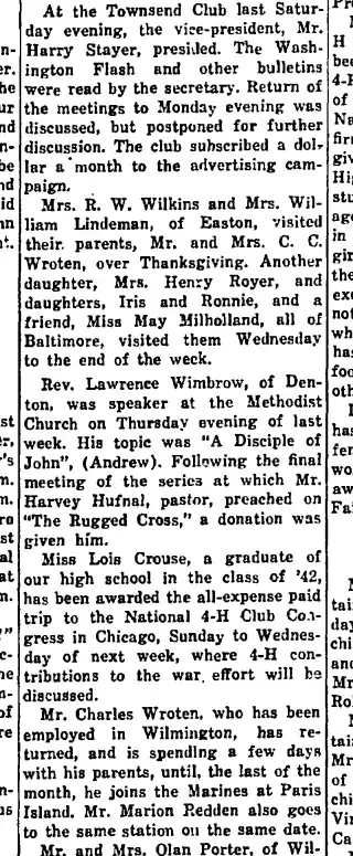 other Newspaper clipping from Nov 28, 1942 5696485