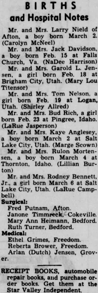 other Newspaper clipping from Mar 8, 1962 5696803