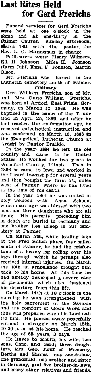 other Newspaper clipping from Mar 22, 1934 5696898