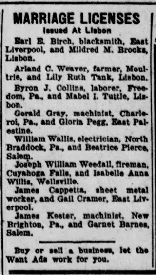 Marriage Newspaper clipping from Dec 21, 1940 5697314