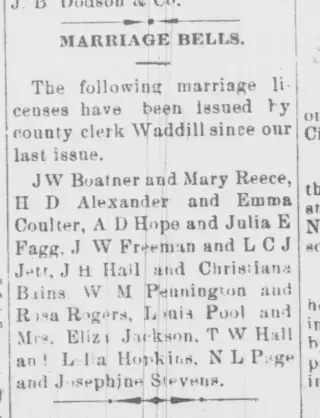 Marriage Newspaper clipping from Oct 19, 1893 5698223