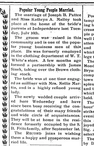 other Newspaper clipping from Jul 18, 1912 5698359