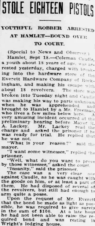 other Newspaper clipping from Sep 21, 1909 5698974