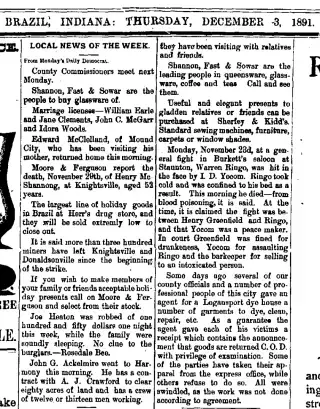 other Newspaper clipping from Dec 3, 1891 5699121