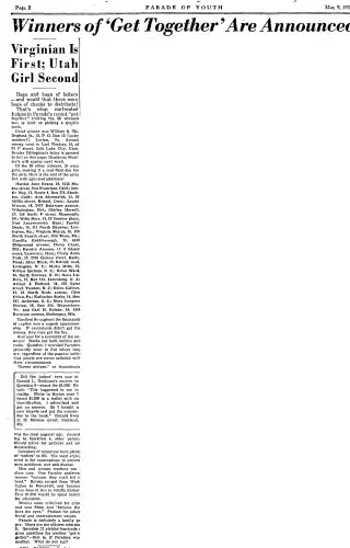 other Newspaper clipping from May 9, 1937 5699186