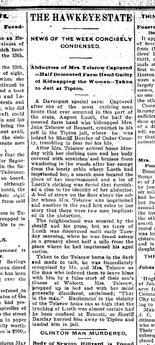 Crime Newspaper clipping from Aug 28, 1903 5699263