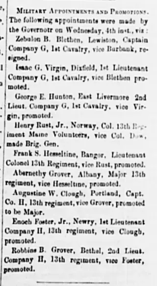 Military Newspaper clipping from Jun 13, 1862 5699808