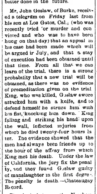 Crime Newspaper clipping from Jun 3, 1887 5700263