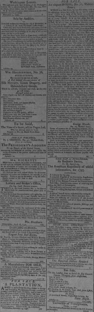 other Newspaper clipping from Nov 3, 1796 5700566
