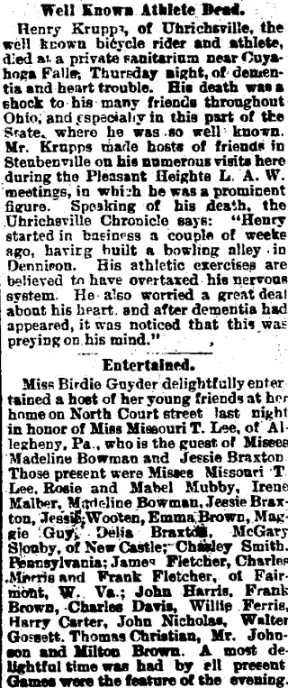 other Newspaper clipping from Jan 6, 1899 5700753
