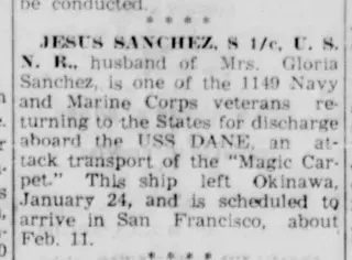 other Newspaper clipping from Feb 15, 1946 5700962
