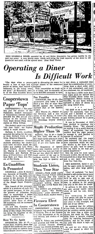 other Newspaper clipping from May 18, 1957 5701294