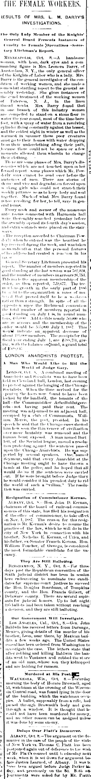 other Newspaper clipping from Oct 8, 1887 5701327