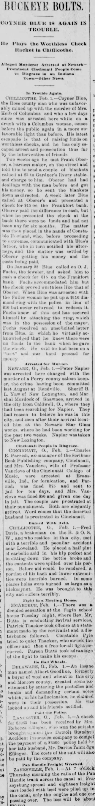 other Newspaper clipping from Feb 1, 1895 5703022
