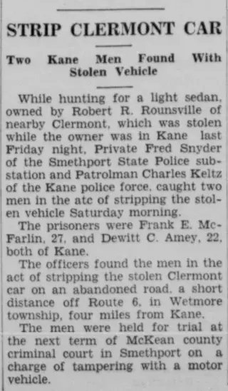 Crime Newspaper clipping from Jul 27, 1939 5703512