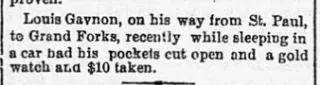 Crime Newspaper clipping from Sep 21, 1883 5703810