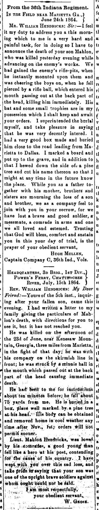 other Newspaper clipping from Aug 11, 1864 5703923