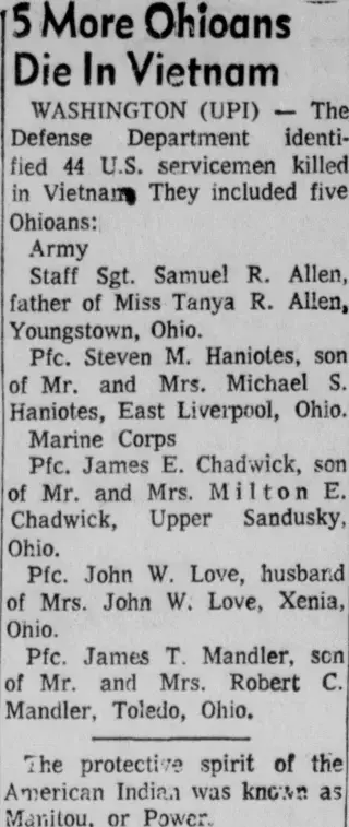other Newspaper clipping from May 20, 1967 5704317