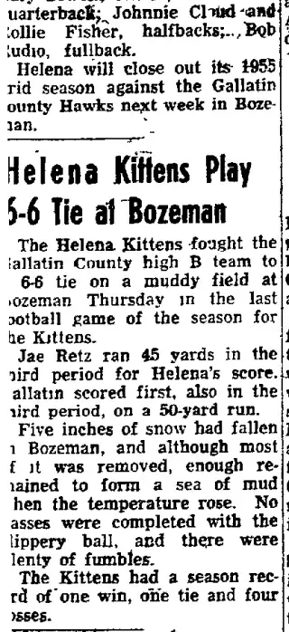 Sports Newspaper clipping from Oct 28, 1955 5704467