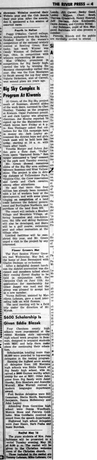 other Newspaper clipping from May 10, 1972 5704832