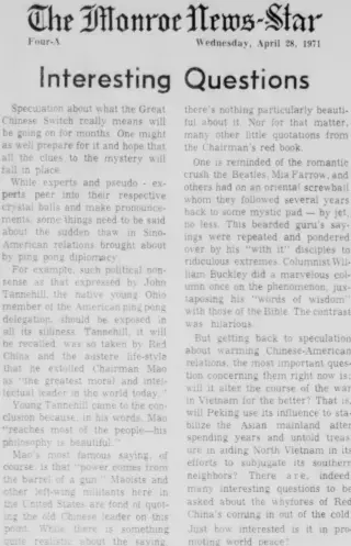 other Newspaper clipping from Apr 28, 1971 5704892