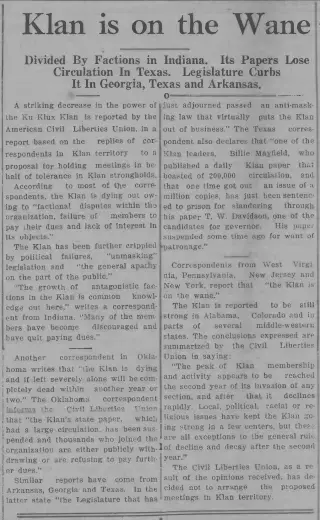 other Newspaper clipping from May 29, 1925 5704955