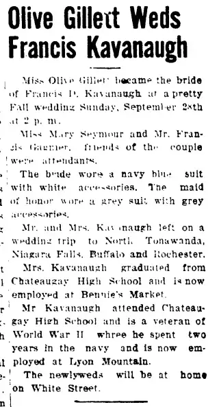 Marriage Newspaper clipping from Oct 10, 1952 5705264