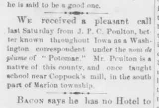 other Newspaper clipping from Feb 6, 1874 5705434