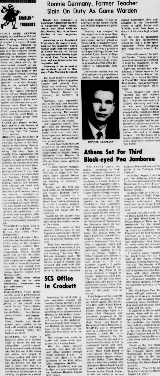 other Newspaper clipping from Aug 2, 1973 5705439