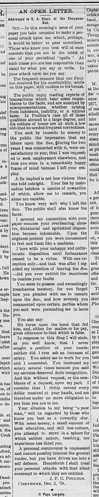 other Newspaper clipping from Dec 5, 1878 5705482