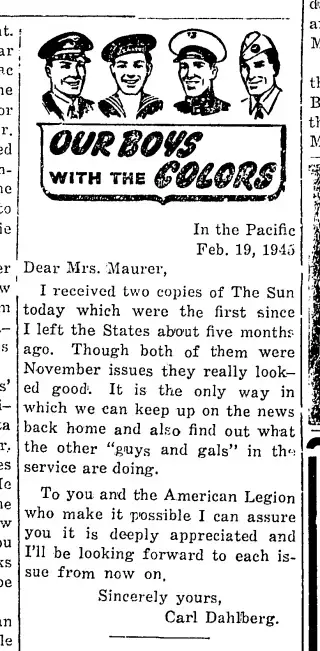 other Newspaper clipping from Mar 15, 1945 5706229