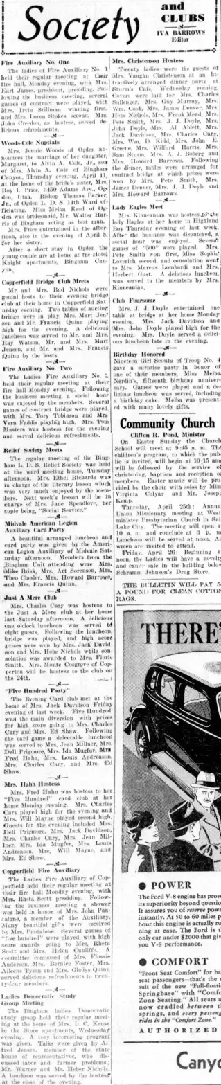Marriage Newspaper clipping from Apr 19, 1935 5706862