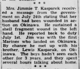 other Newspaper clipping from Aug 2, 1945 5706863