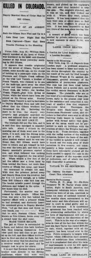 other Newspaper clipping from Aug 13, 1895 5707293