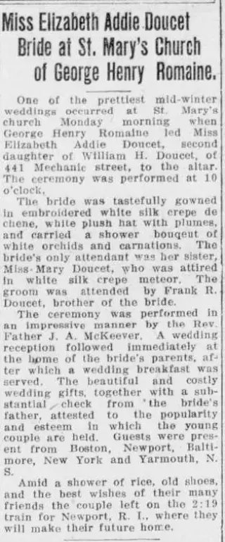 Marriage Newspaper clipping from Jan 13, 1915 5707365