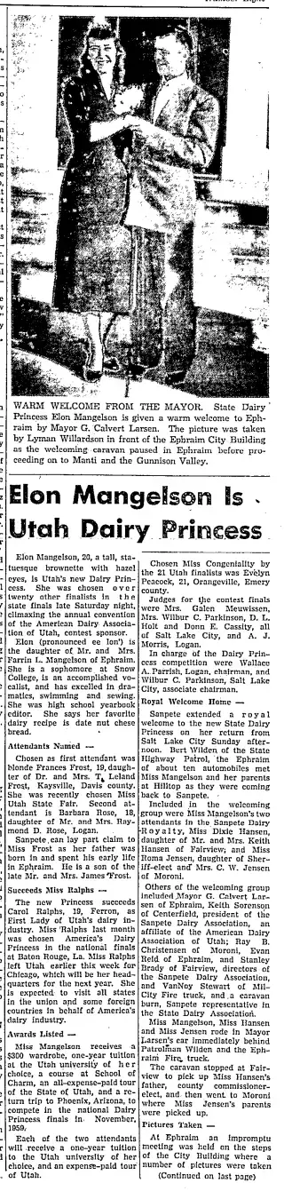 other Newspaper clipping from Dec 5, 1958 5707445