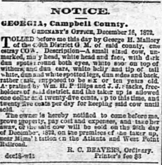 Business Newspaper clipping from Dec 24, 1872 5707700