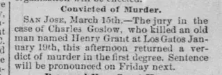 Crime Newspaper clipping from Mar 16, 1887 5707909