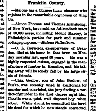Crime Newspaper clipping from Apr 14, 1887 5707928