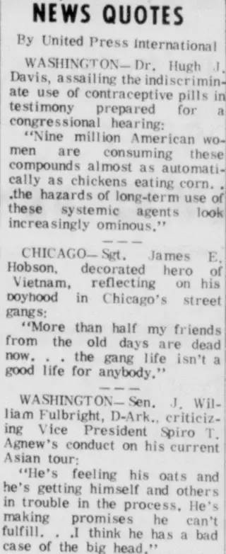 other Newspaper clipping from Jan 14, 1970 5708016