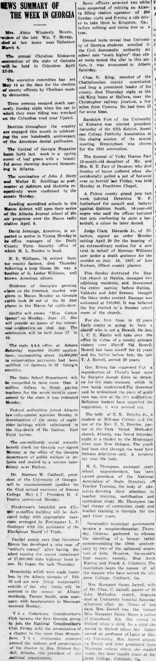 Crime Newspaper clipping from Mar 14, 1940 5708184