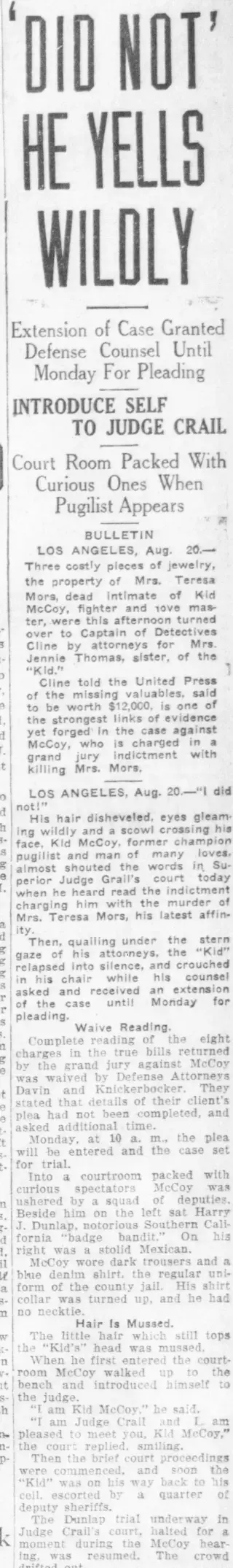 other Newspaper clipping from Aug 20, 1924 5709725