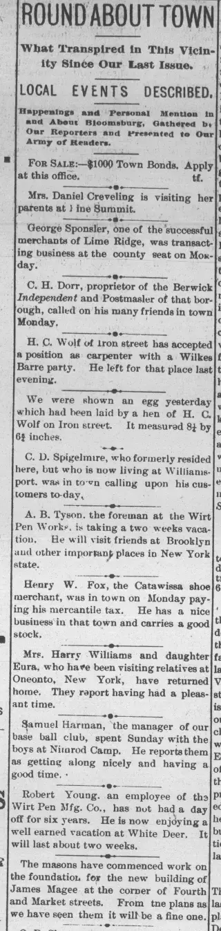 other Newspaper clipping from Jul 11, 1893 5709783