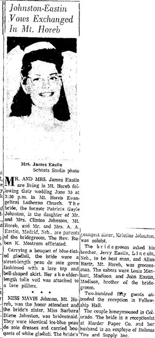 Marriage Newspaper clipping from Jul 27, 1963 5709808