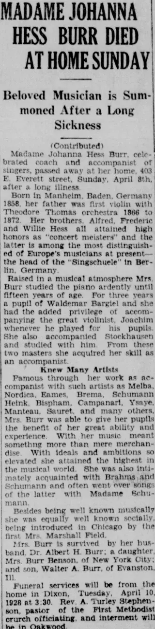 other Newspaper clipping from Apr 9, 1928 5710086