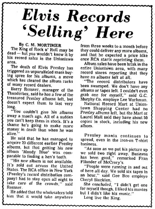 other Newspaper clipping from Aug 19, 1977 5710173